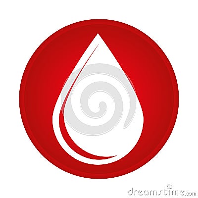 Blood drop donation icon Vector Illustration