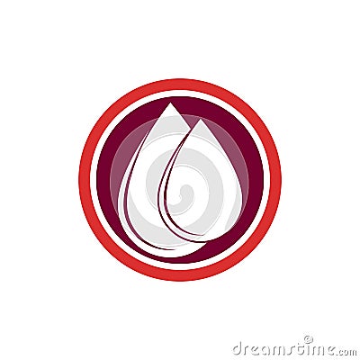 Blood drop donor vector icon Vector Illustration