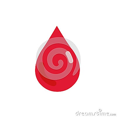 Blood drop icon vector Vector Illustration