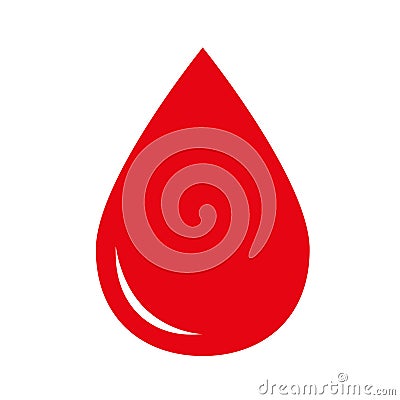 Blood drop icon Vector Illustration