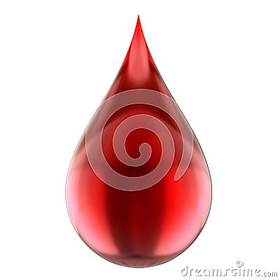 Blood drop isolated Stock Photo