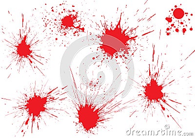 Blood drops Vector Illustration