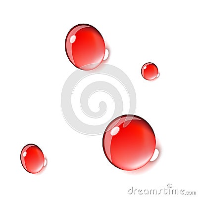 Blood drops Stock Photo