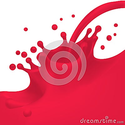 Blood flowing, in motion, blood trickling down isolated vector Vector Illustration