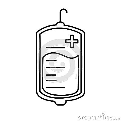 Blood icon vector. Blood transfusion illustration sign. Blood type symbol or logo. Vector Illustration