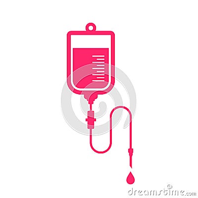 Blood infusion vector icon Vector Illustration