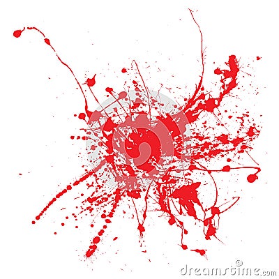 Blood ink Vector Illustration