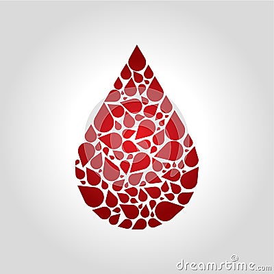 blood logo, icon and symbol vector illustration Vector Illustration