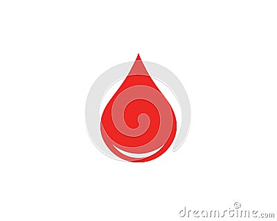 Blood Logo vector icon illustration Vector Illustration