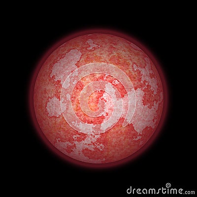 Blood Moon lunar eclipse supermoon or apocalyptic moon Stock Photo