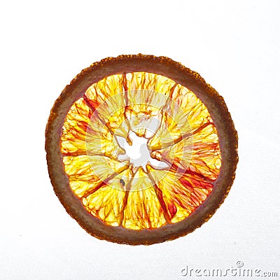 Blood orange slice Stock Photo