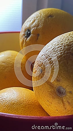 Freshly Cut Blood Orange or Raspberry Orange Stock Photo