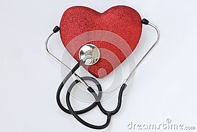 Heart blood pressure care Stock Photo