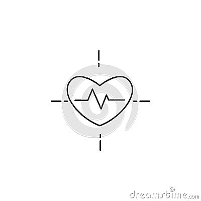 Blood pressure cholesterol concept line icon. Simple element illustration. Blood pressure cholesterol concept outline symbol desig Cartoon Illustration