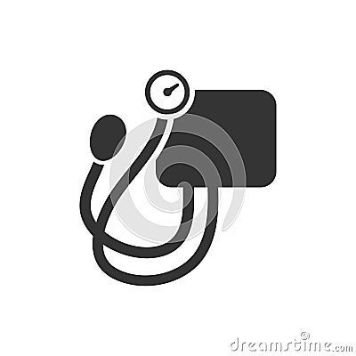 Blood Pressure Kit Icon Vector Illustration