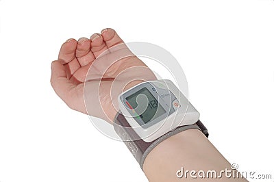 Blood Pressure measuring Stock Photo