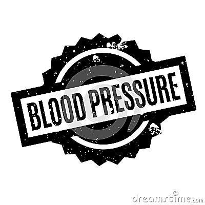 Blood Pressure rubber stamp Vector Illustration