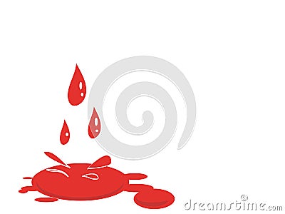 Blood splat vector Vector Illustration