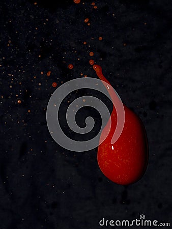 Blood splatter Stock Photo