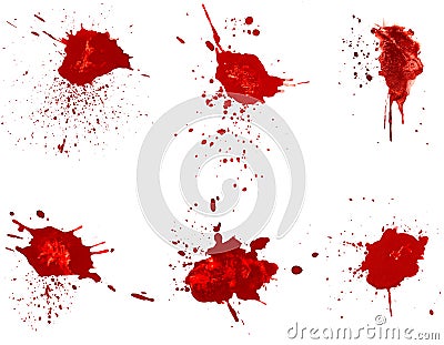 Blood stains Stock Photo