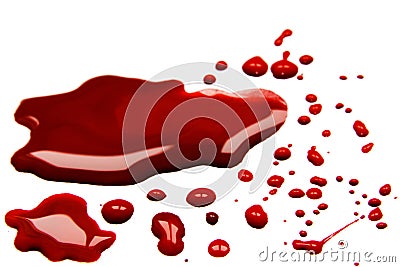 Blood stains Stock Photo