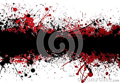 Blood strip top black Vector Illustration