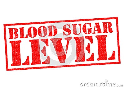 BLOOD SUGAR LEVEL Stock Photo