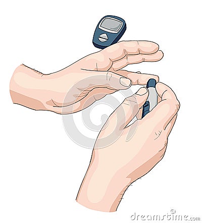 Blood test. Vector Illustration