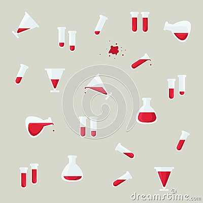 Blood testing Vector Illustration