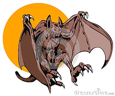 Blood thirsty flying creature Stock Photo