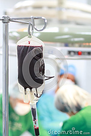 Blood transfusion Stock Photo