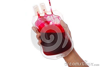 Blood transfusion Stock Photo