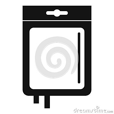 Blood transfusion icon, simple style Vector Illustration