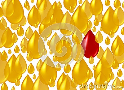 Blood In The Urine Cartoon Illustration