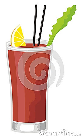 Bloody Mary Vector Illustration
