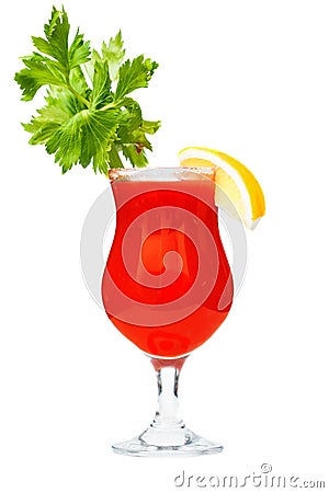 Bloody mary cocktail Stock Photo