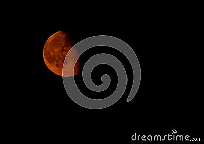 Bloody Moon Stock Photo