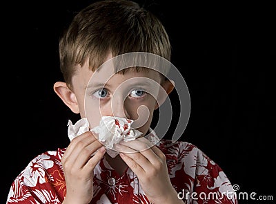 Bloody nose Stock Photo