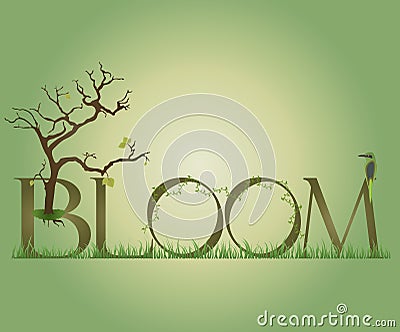 Bloom Cartoon Illustration