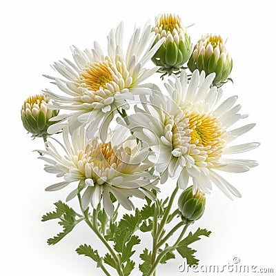Blooming Beauty: Captivating Chrysanthemums in Full Bloom Stock Photo