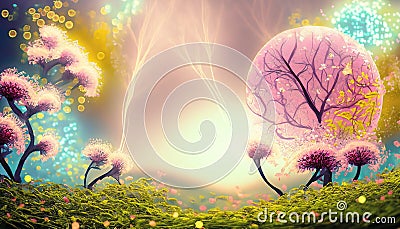 blooming colorful nature Stock Photo