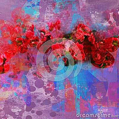 Blooming flowers background Stock Photo