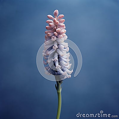 Blooming Hyacinth At Sunrise: A Photo-realistic Portrait In Lois Greenfield Style Stock Photo