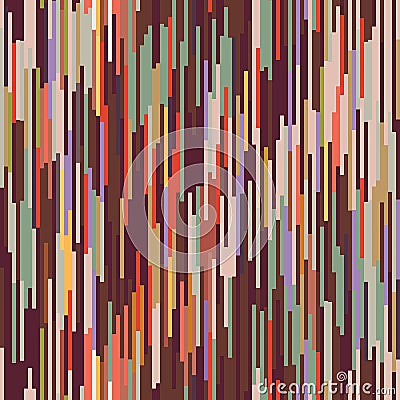Blotched Space Dyed Ombre Background. Texture. Mottled Line Effect Seamless Pattern. Vibrant Vertical Stripe Ikat Vector Illustration