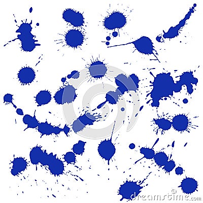 Blots and stains a set. Vector Illustration