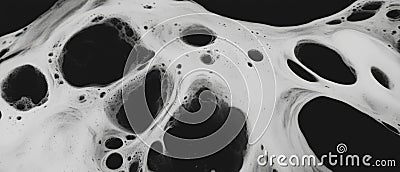 Blotted ink patterns create intriguing textures with irregular shapes and varied densities Stock Photo