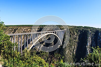 Bloukrans River Bridge on the Garden Route in South Africa. Th Stock Photo