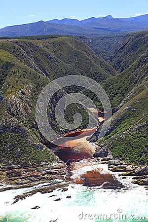 Bloukrans river mouth Stock Photo