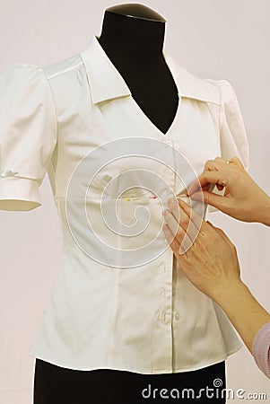 Blouse on a dummy Stock Photo