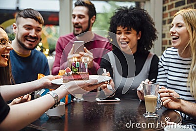 Blow The Candles Out! Stock Photo